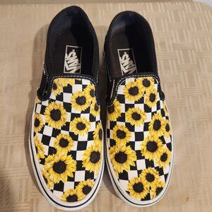 Vans Sunflower Slip-ons Womens Size 8.5